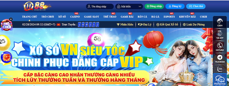 Đăng ký QH88 tham gia vào kho game đặc sắc